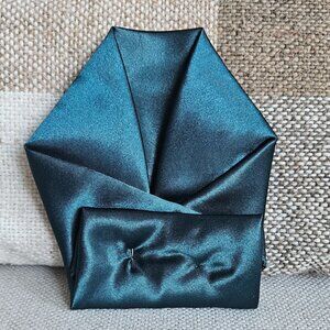 Forest Green Satin Pocket Square